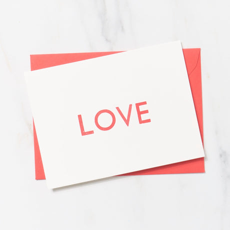 Gill Sans 1 Word Greeting Cards / Letterpress Letters - bungu