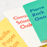 Goo Choki Paa 3 Notebook Set - Analogical / Letterpress Letters - bungu