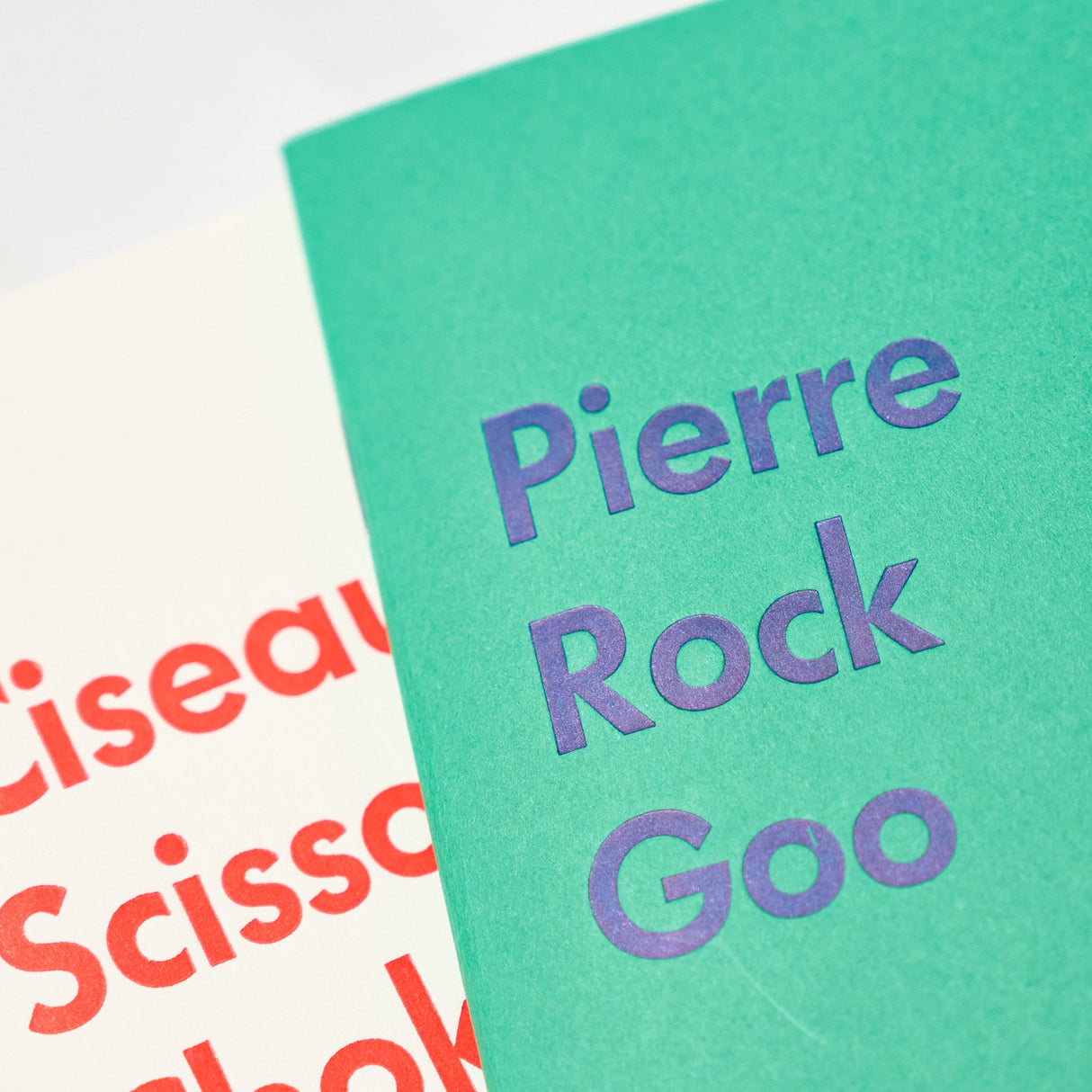 Goo Choki Paa 3 Notebook Set - Analogical / Letterpress Letters - bungu