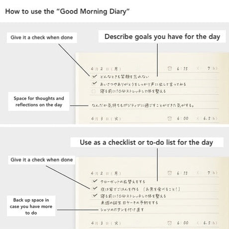 Good Morning Diary / Midori DESIGNPHIL - bungu