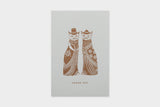 Art Touch Tamane Iwata Letterpress Postcard / TOUCH & FLOW