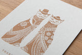 Art Touch Tamane Iwata Letterpress Postcard / TOUCH & FLOW