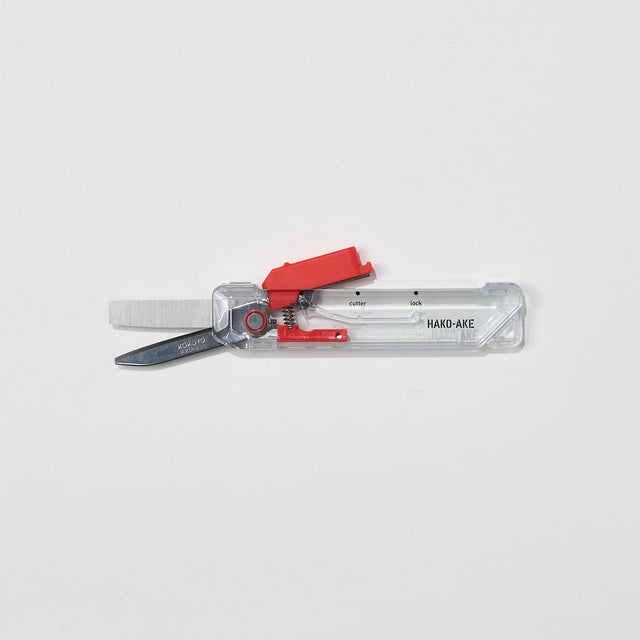 Hakoake 2-Way Portable Scissors Transparent Mechanism / KOKUYO - bungu