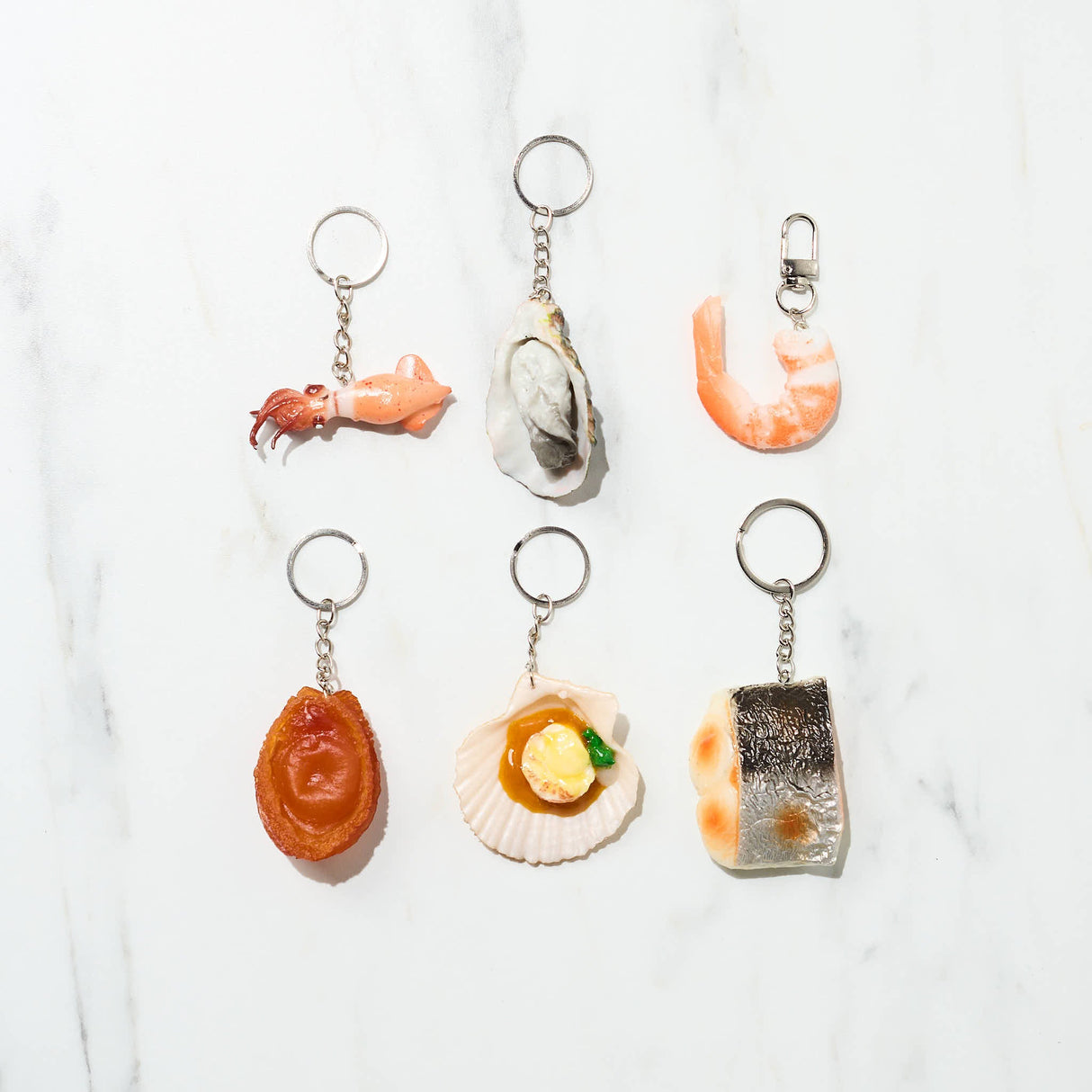 Handcrafted Seafood Keychain Gacha Capsule - bungu