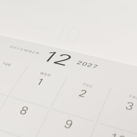 Hanger Calendar 2027 / MIDORI - bungu