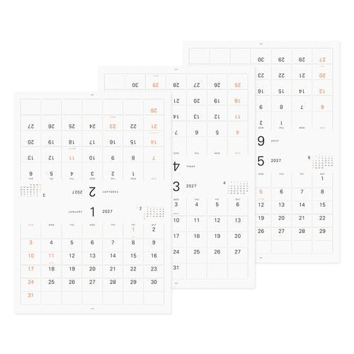 Hanger Calendar 2027 / MIDORI - bungu