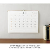 Hanger Calendar 2027 / MIDORI - bungu