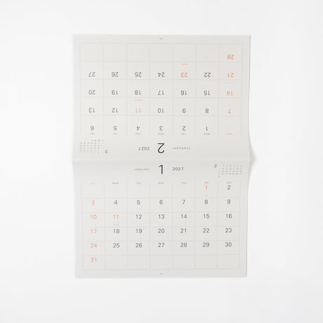 Hanger Calendar 2027 / MIDORI - bungu