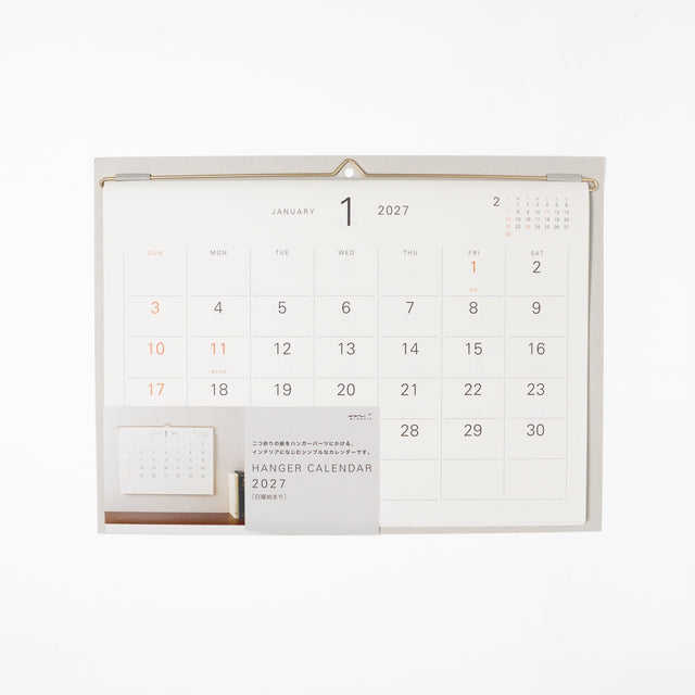 Hanger Calendar 2027 / MIDORI - bungu