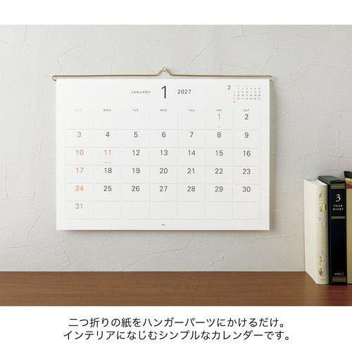 Hanger Calendar 2027 / MIDORI