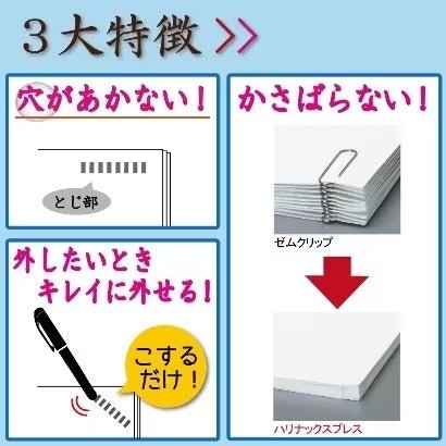 Harinacs Press Staple - less Stapler / Kokuyo - bungu