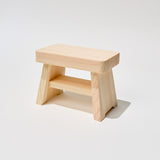 Hinoki Wood Mini Bath Chair Organizer / Cypress Japan - bungu