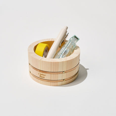 Hinoki Wood Mini Desk Organizers / Cypress Japan - bungu