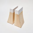 Hinoki Wood Mt. Fuji Bookend / Cypress Japan - bungu