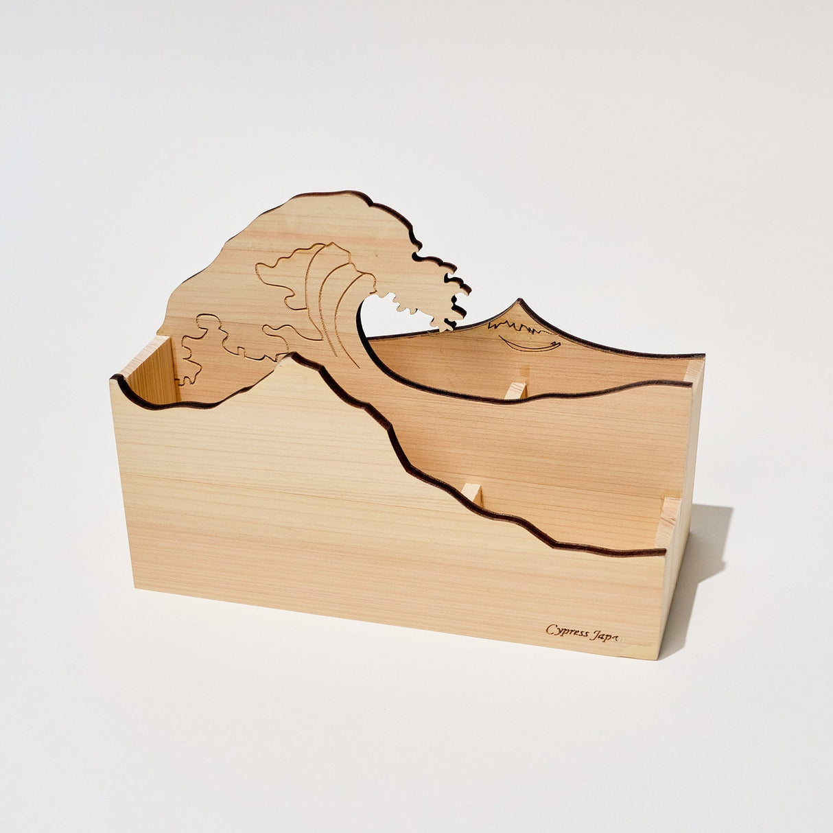 Hinoki Wood Multi - Stand Desktop Organizer / Cypress Japan - bungu