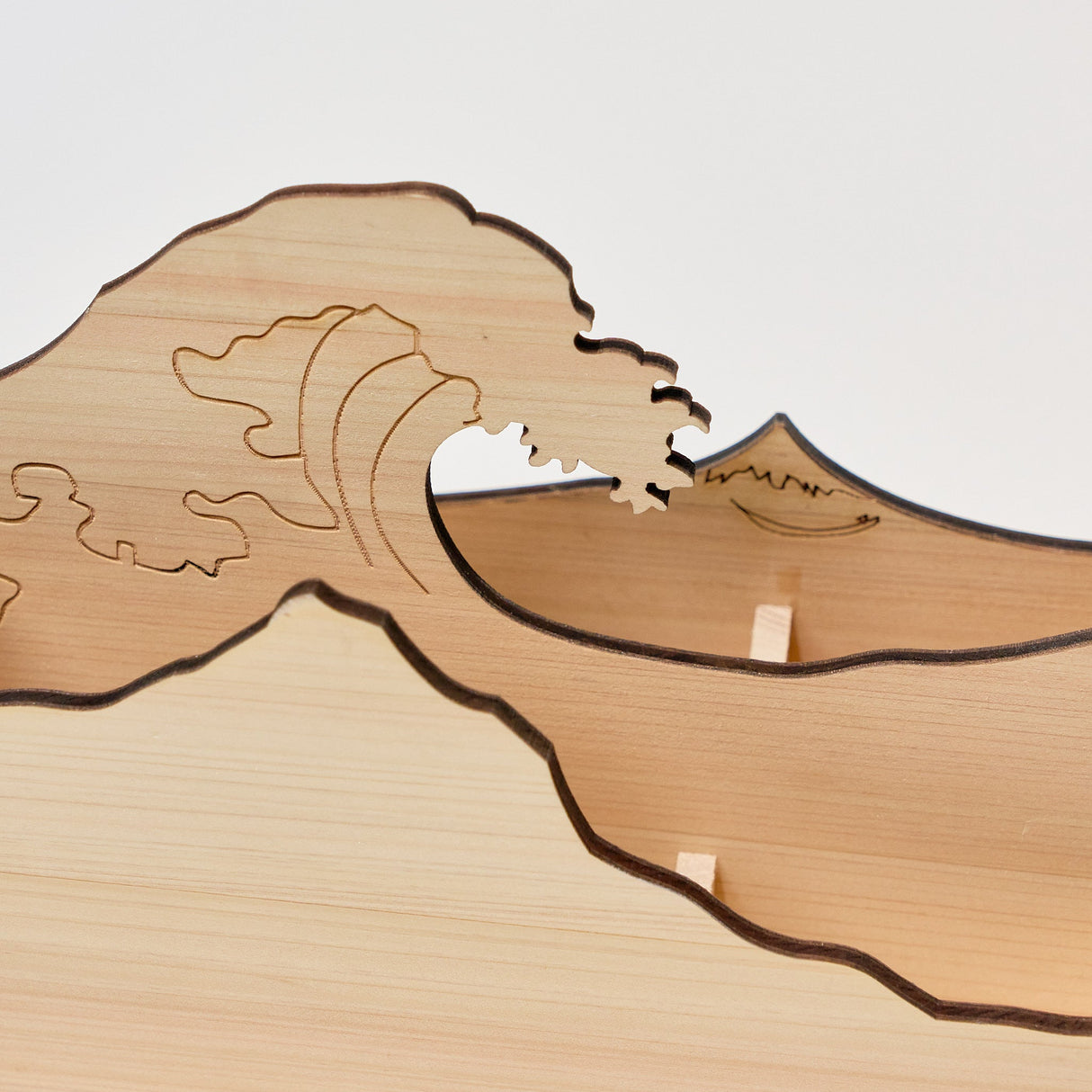 Hinoki Wood Multi - Stand Desktop Organizer / Cypress Japan - bungu