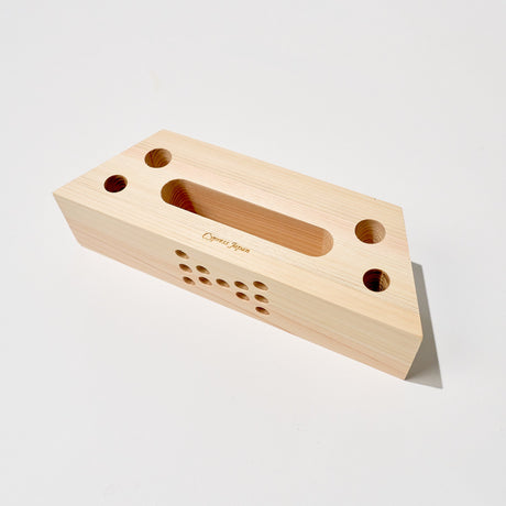 Hinoki Wood Phone Sound Amplifier and Stand / Cypress Japan - bungu
