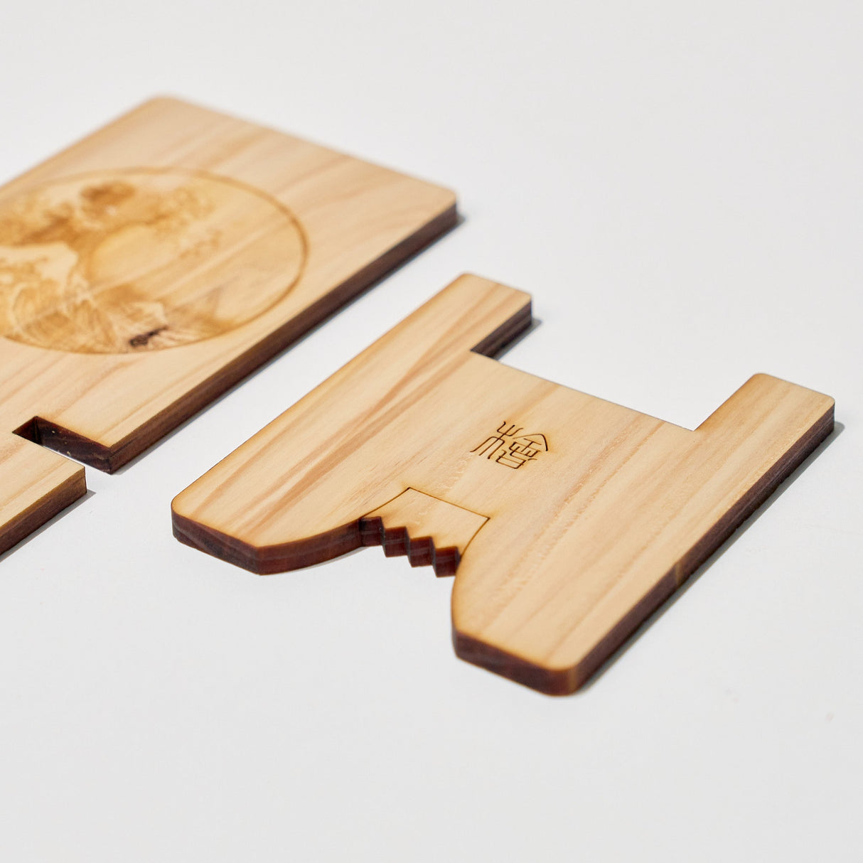 Hinoki Wood Phone Stands / Cypress Japan - bungu