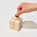 Hinoki Wood Secret Savings Box / Cypress Japan - bungu