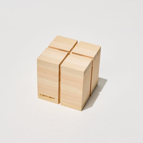 Hinoki Wood Secret Savings Box / Cypress Japan - bungu