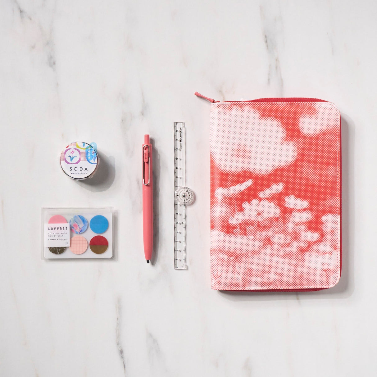 HITOTOKI Planner Set - Red Poppy (L) - bungu