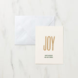 Holiday Words Christmas Card / Letterpress Letters - bungu