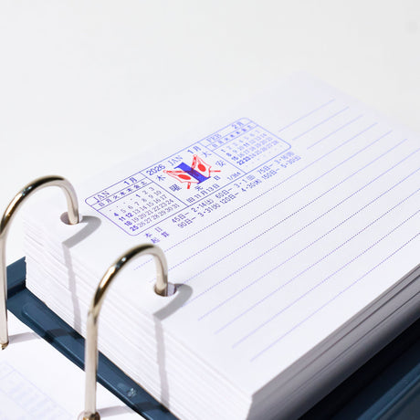 Horizontal Desktop Daily Memo Calendar 2026 / Shin Nihon Calendar - bungu