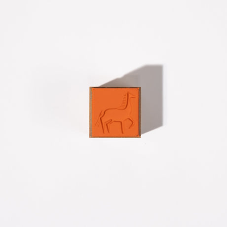 Horse Zodiac Wood Stamp / Morita Inbou - bungu