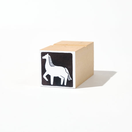 Horse Zodiac Wood Stamp / Morita Inbou - bungu