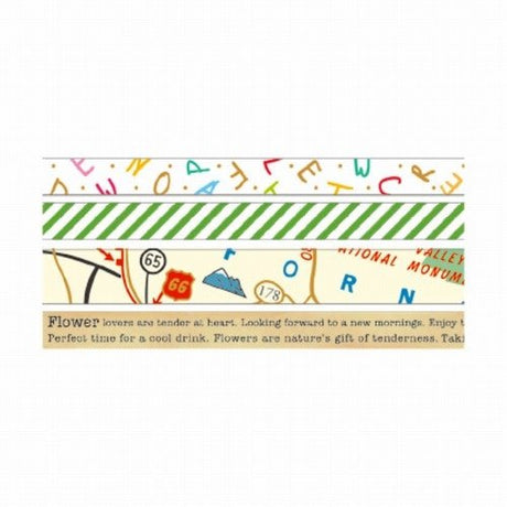 Hosomasu Narrow Masking Tape Set 5m Roll / RYU - RYU - bungu
