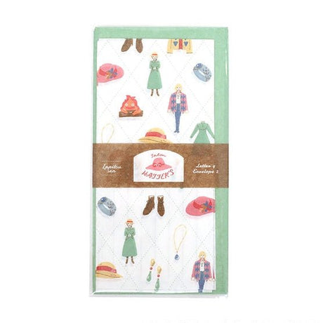 Howl's Moving Castle Hatter's Washi Paper Letter Set / Movic - bungu