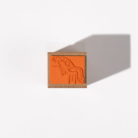 "I Can't Anymore" Humorous Wood Stamp / Morita Inbou - bungu