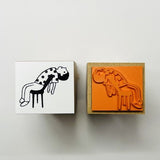 "I Can't Anymore" Humorous Wood Stamp / Morita Inbou - bungu