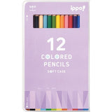 ippo! Colored Pencils 12-Color Soft Case Hexagonal Shaft / Tombow - bungu
