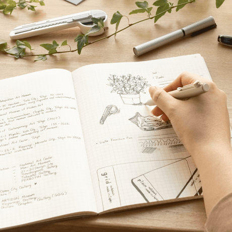 isshoni. Number Notebook Grid / DAIGO - bungu