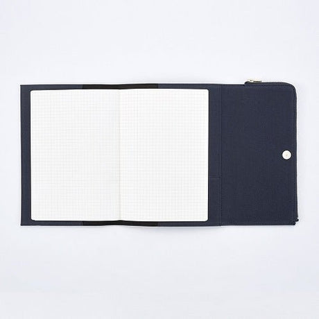 isshoni. Pen Case Attached Notebook Cover Canvas B6 / DAIGO - bungu