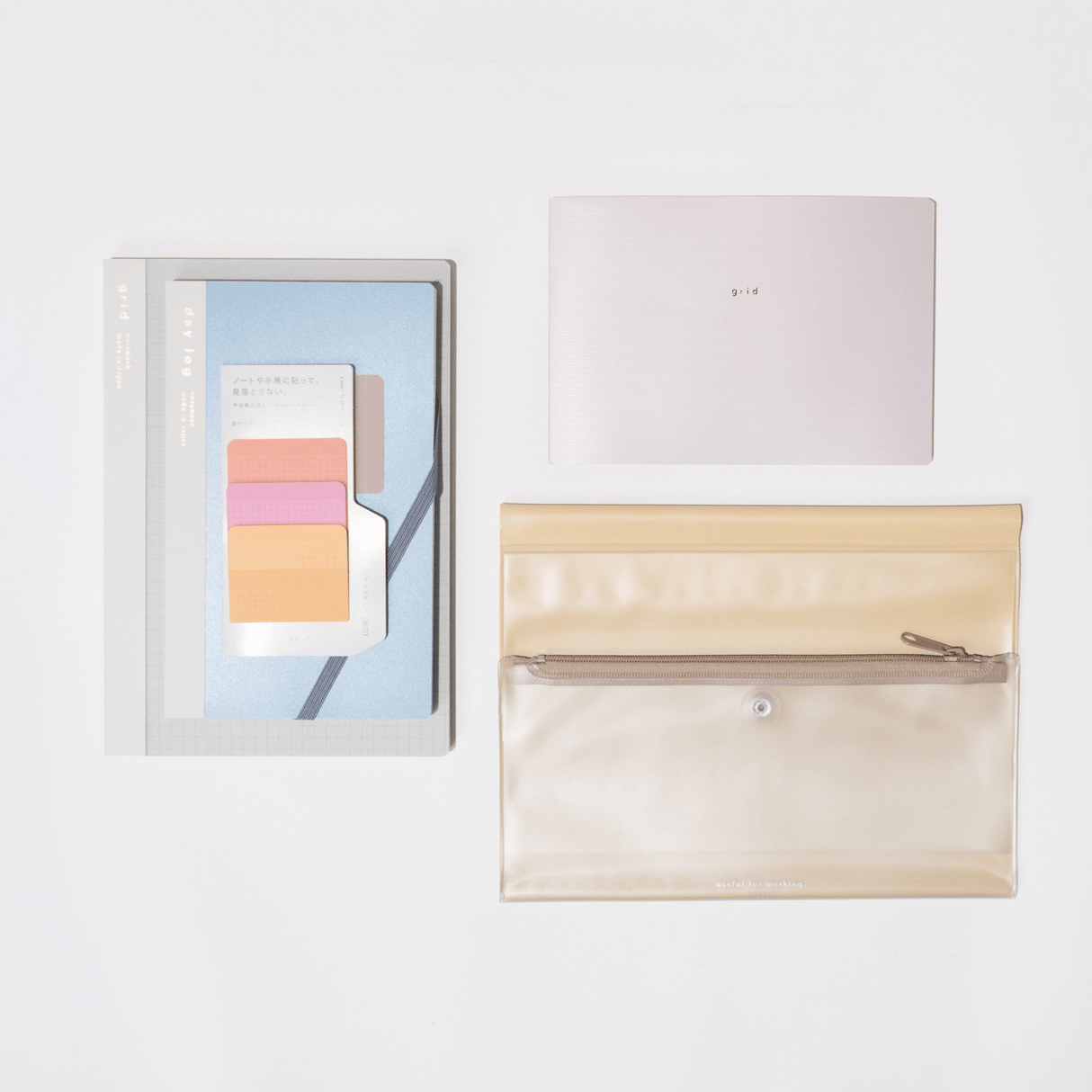 isshoni. Productivity Bundle: Beige - bungu