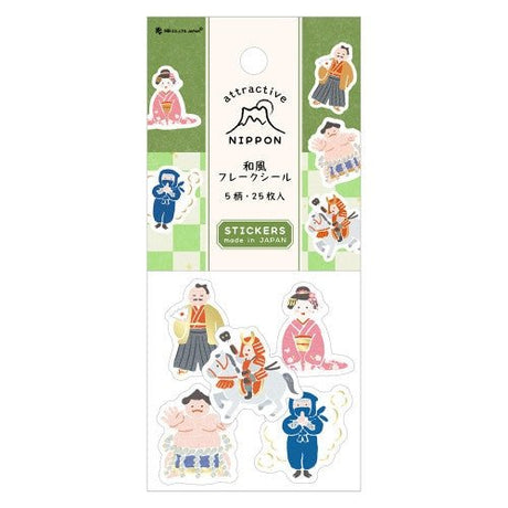 Japanese Gold Foil Flake Stickers / NB - bungu