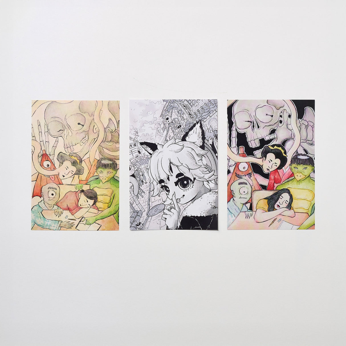 "Japanese Halloween" Postcard Bundle / Bungu - bungu