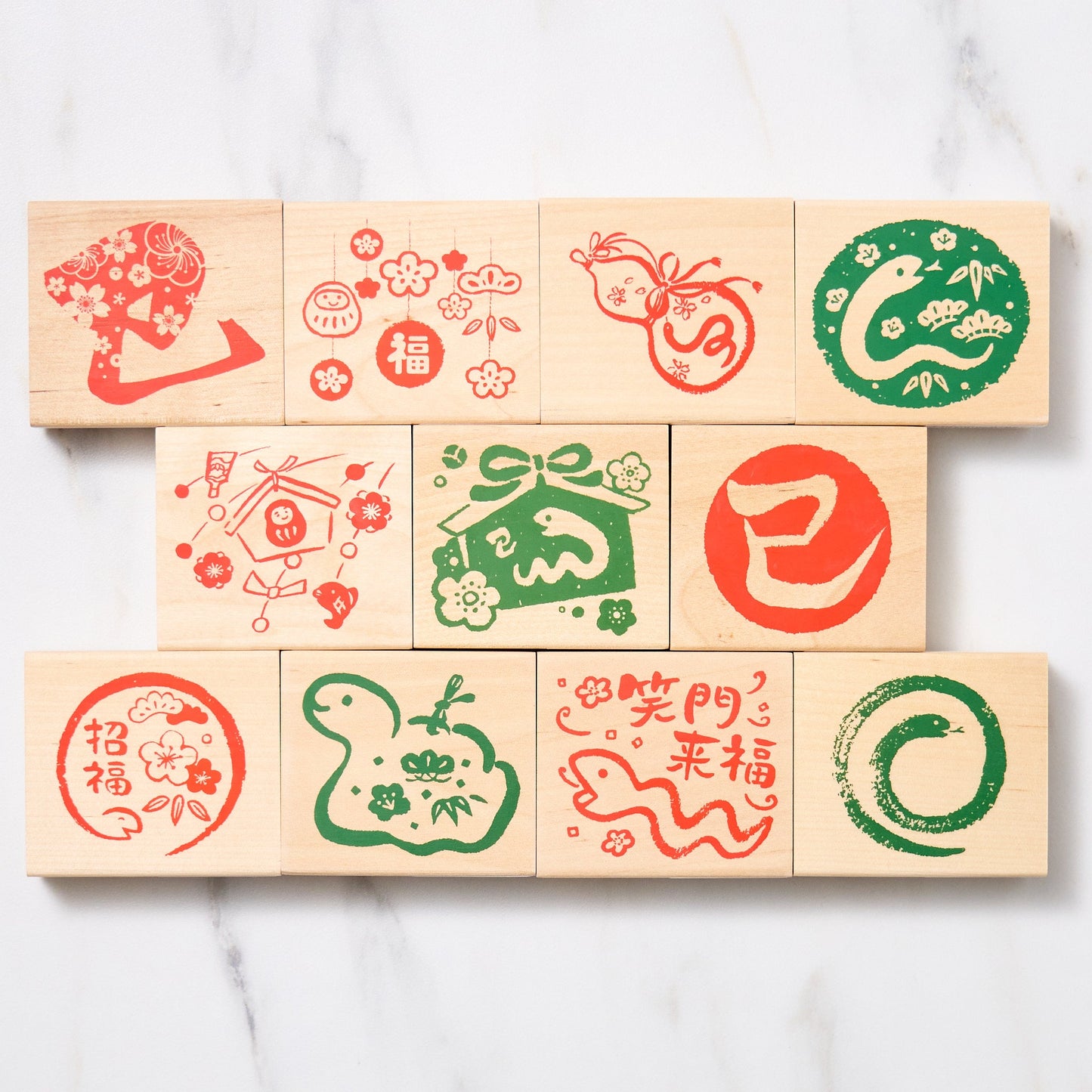 Japanese New Year 2025 Large Stamps / KODOMO NO KAO - bungu