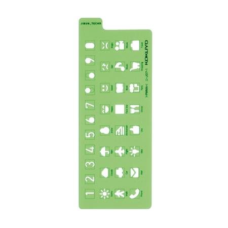 Jibun Techo Template Icon Ruler / KOKUYO - bungu