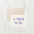 Joyeux Noël Typeface Christmas Card / Letterpress Letters - bungu