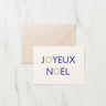 Joyeux Noël Typeface Christmas Card / Letterpress Letters - bungu