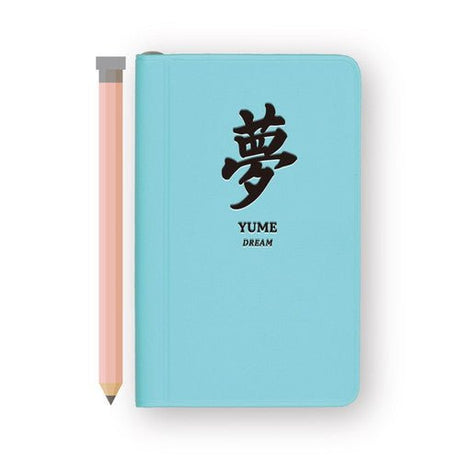 Kanji Design Notebook Memo Mini with Pencil / DAIGO - bungu
