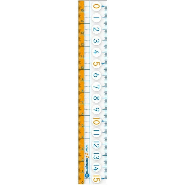 Nano Pita Kids Straight Ruler 15cm / Sonic