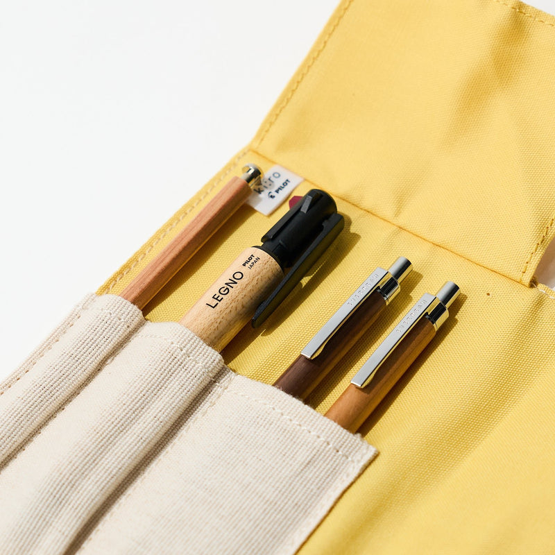 Kiiro Pen Case - Roll Type / Pilot - bungu