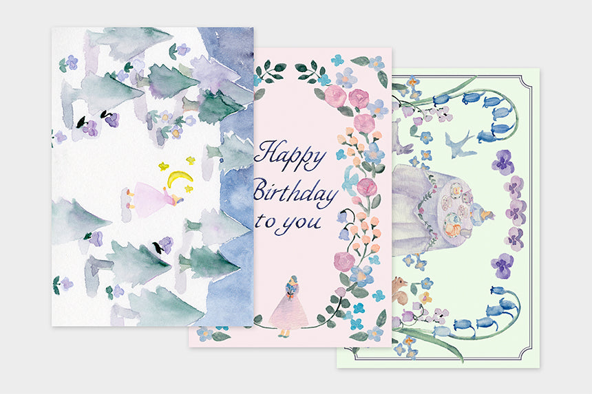 Art Touch kin.iro.hitode Postcards / TOUCH & FLOW