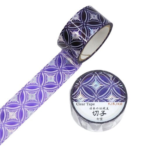 Kiriko Clear Holographic Masking Tape / SAIEN - bungu