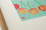 [Limited] Art Touch Yuko Kurihara A4 Art Poster with Teak Frame / TOUCH & FLOW