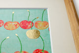 [Limited] Art Touch Yuko Kurihara A4 Art Poster with Teak Frame / TOUCH & FLOW
